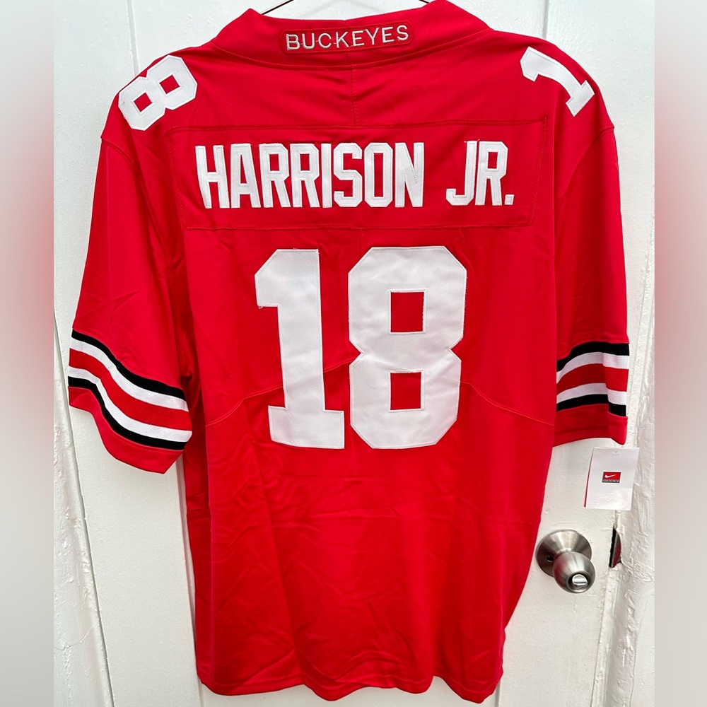 NWT Ohio State Buckeyes Marvin Harrison Jr. Nike Jersey w/Rose Bowl patch Large